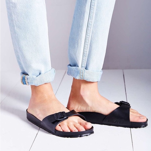 Birkenstock Madrid EVA Sandals Black Sz 10.5/ 41 - Picture 1 of 17